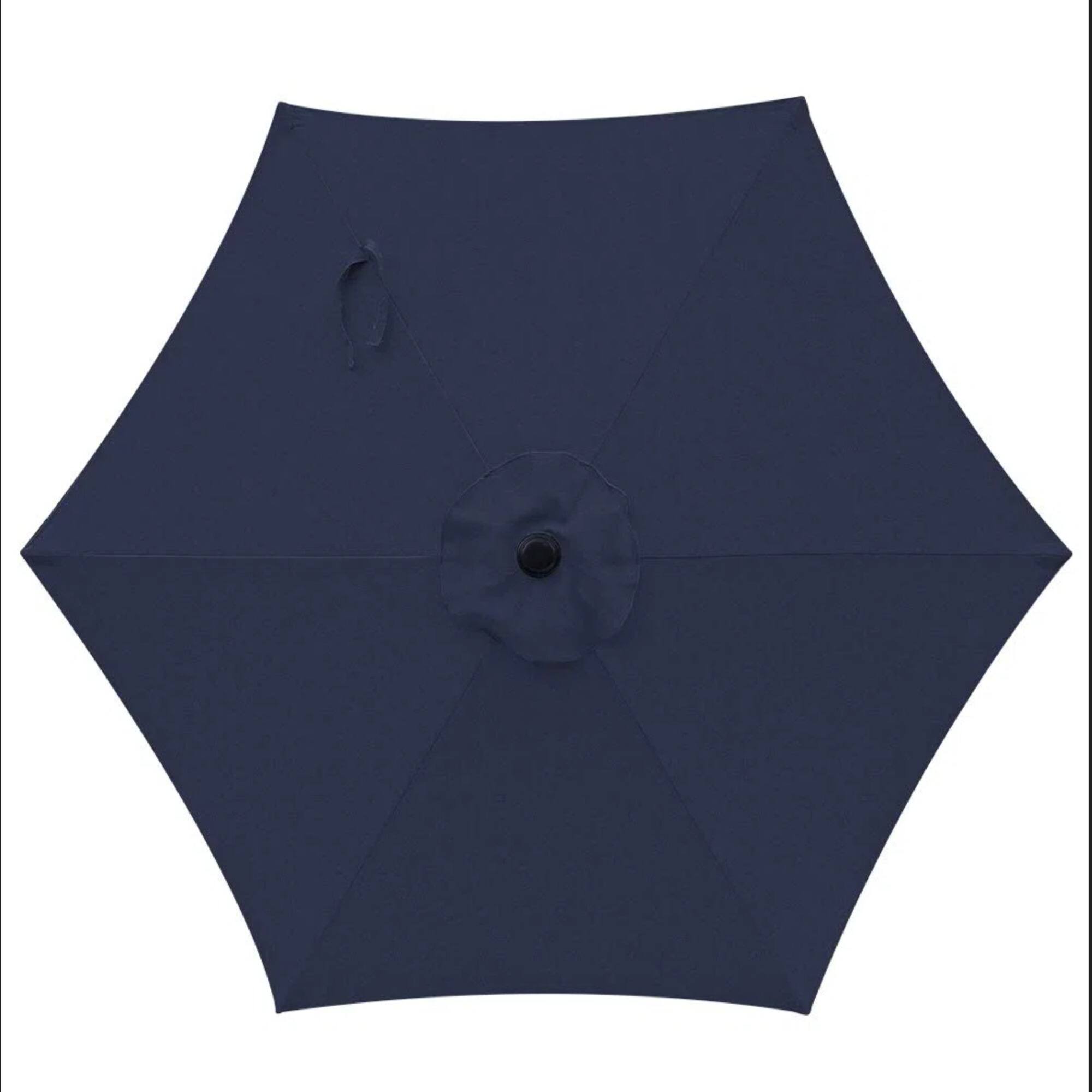 Alt View 5. Mondawe - 7.5 Feet Market Umbrella with Crank Lift & Tilt - Navy Blue.