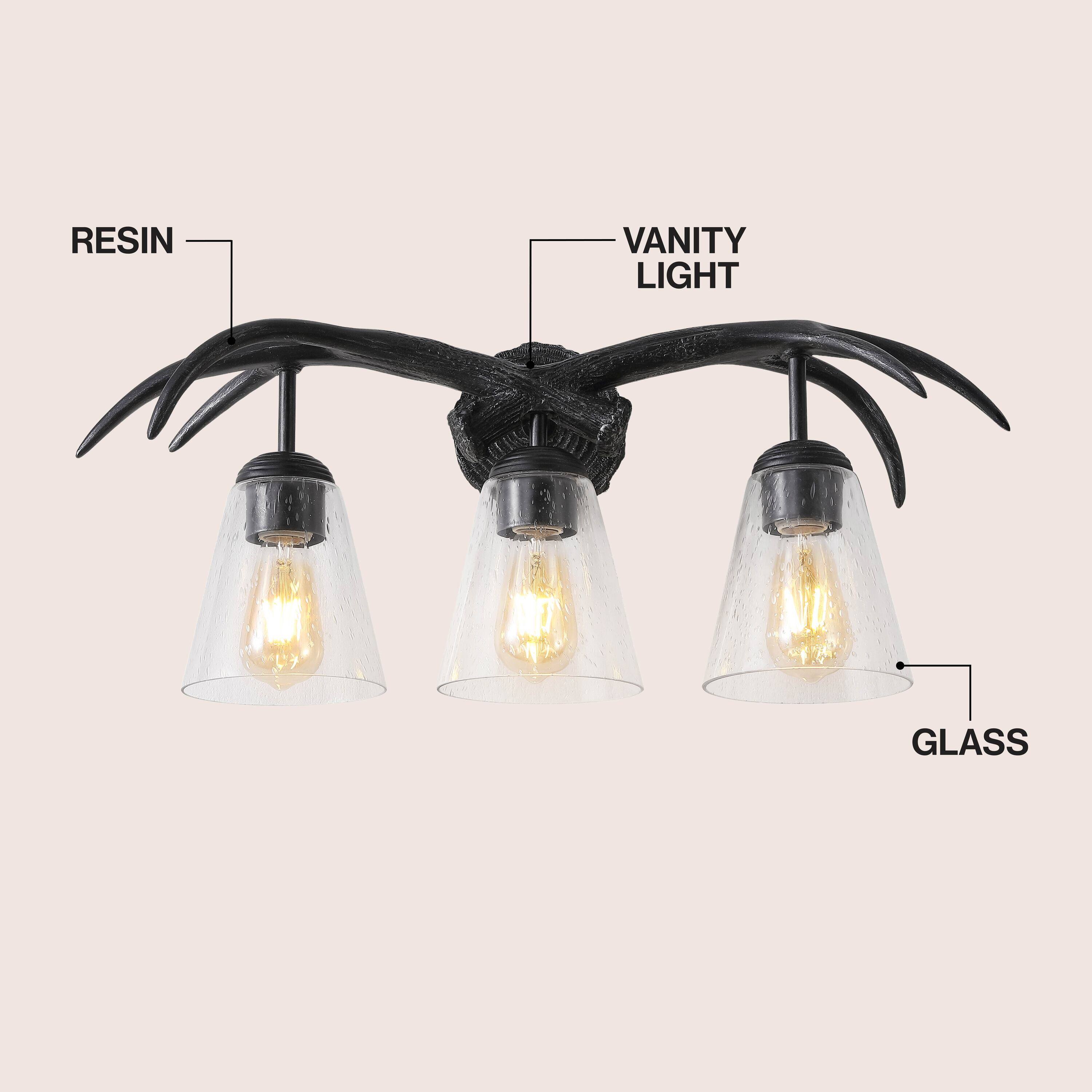 RESIN  
VANITY LIGHT  
GLASS