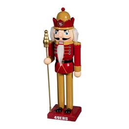 Evergreen Enterprises - San Francisco 49ers 12" Wooden Nutcracker Statue - Multicolor