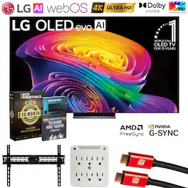 Bundle - LG - 77 Inch OLED evo AI C6H 4K Smart webOS TV (2026) + 26 Month Extended Warranty Protection