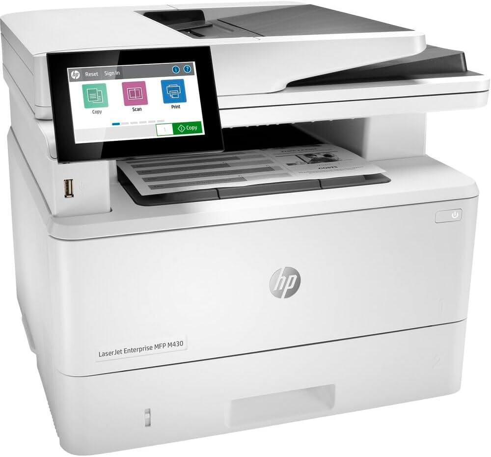 hp Reset Signin I 1 Copy Scan Print 1 Copy U hp MFP M430 LaserJet Enterprise