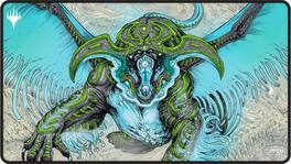 Ultra PRO - Tarkir Dragonstorm Ureni, the Song Unending Black Stitched Playmat for Magic: The Gathering