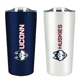 The Fanatic Group - UConn Huskies 18oz. Soft Touch Tumbler Two-Piece Set - Multicolor