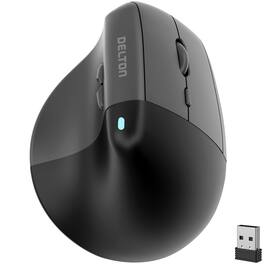 Delton - S38 Wireless Ergonomic Mouse - Wireless - Black