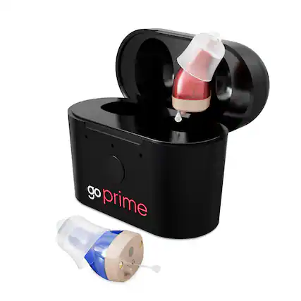 Front. Go Hearing - Go Prime OTC Hearing Aids - Beige.