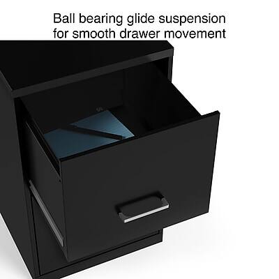 Ball bearing glide suspension for smooth drawer movement