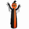 Front. Sunoyar - 10ft Halloween Inflatable Pumpkin Ghost with Rotatable Head and LED Lights - Black.