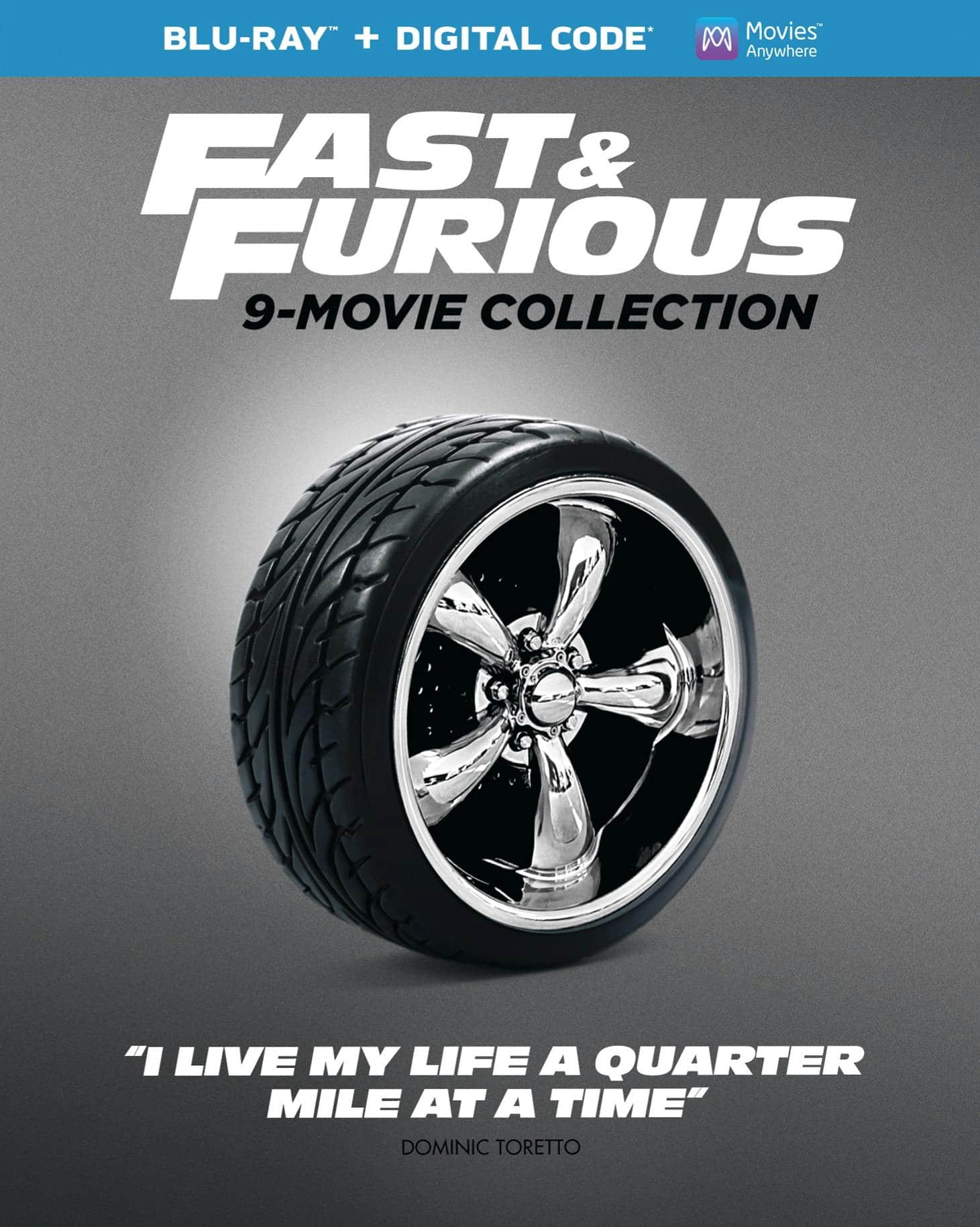 Front. Fast & Furious: 9-movie Collection (Box Set) [Blu-ray].