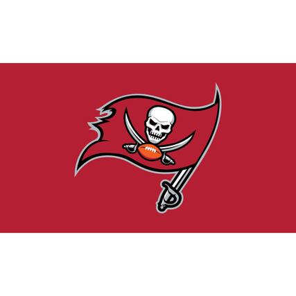 Front. Evergreen Enterprises - Tampa Bay Buccaneers 28" x 16" Turf Mat - Multicolor.