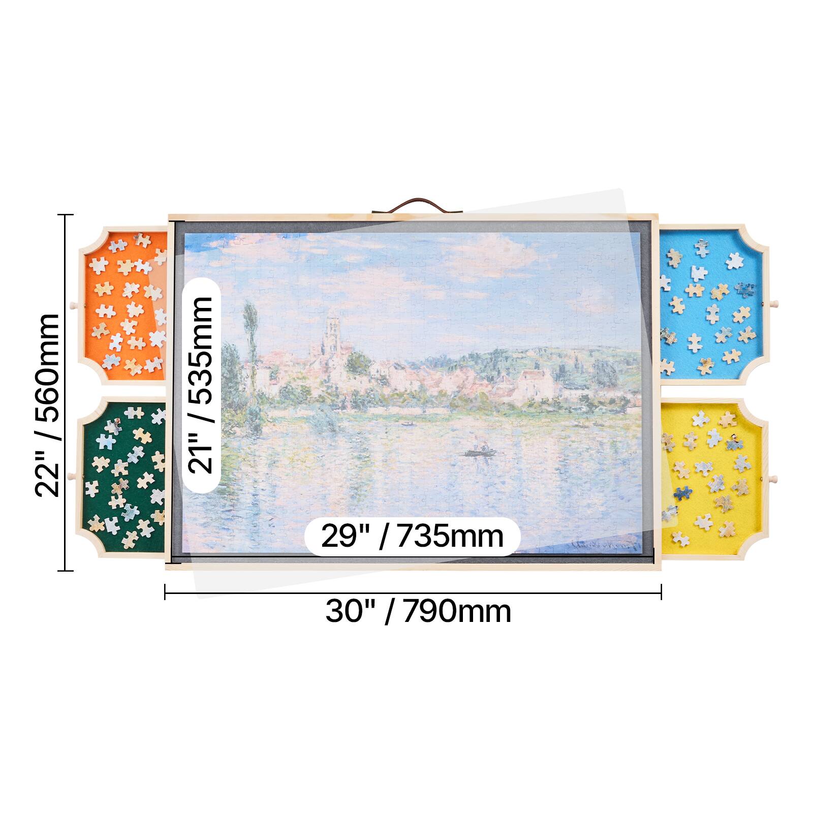 22" / 560mm
21" / 535mm
29" / 735mm
30" / 790mm