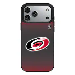 Keyscaper - NHL - Carolina Hurricanes Linen Logo iPhone Magnetic Bump Case - 15 - Black