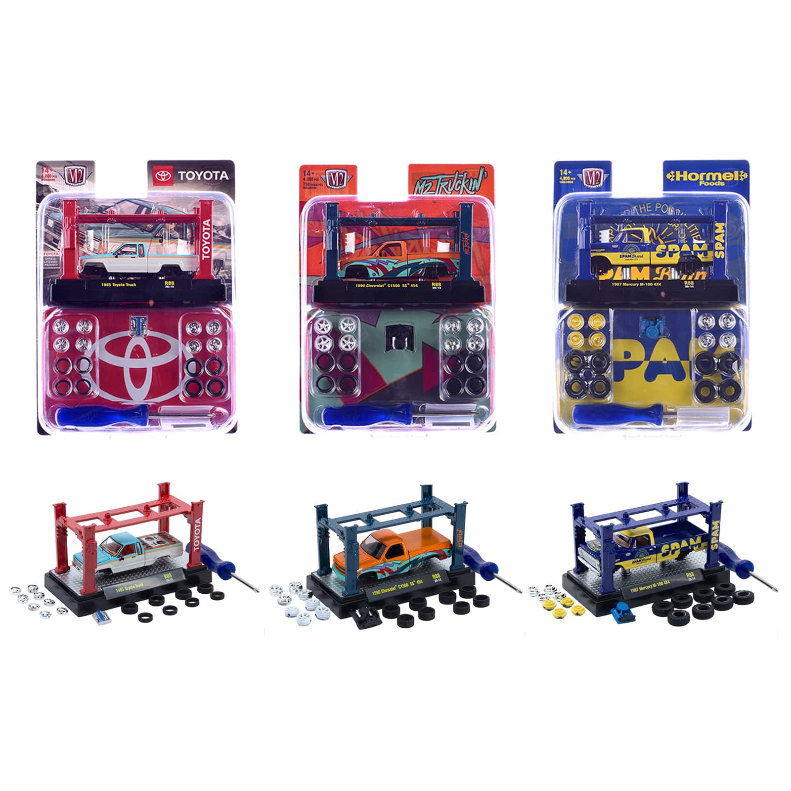Model Kit 3 piece Car Set Release #88 Limited Edition to 4800 pieces Worldwide 1/64 Diecast Models by M2 Machines price history on PriceWatchPro