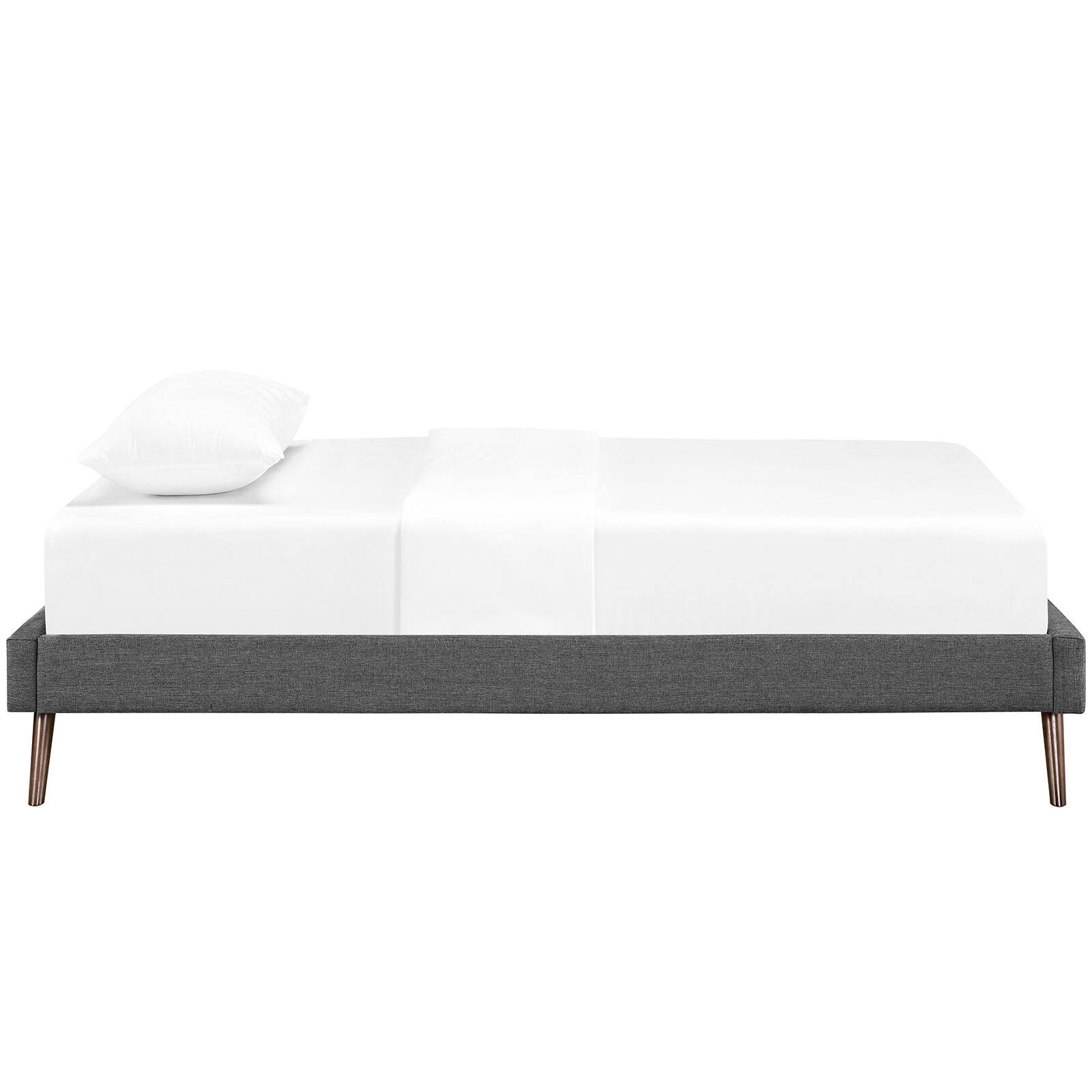 Left. Modway - Linnea Twin Bed - Gray.