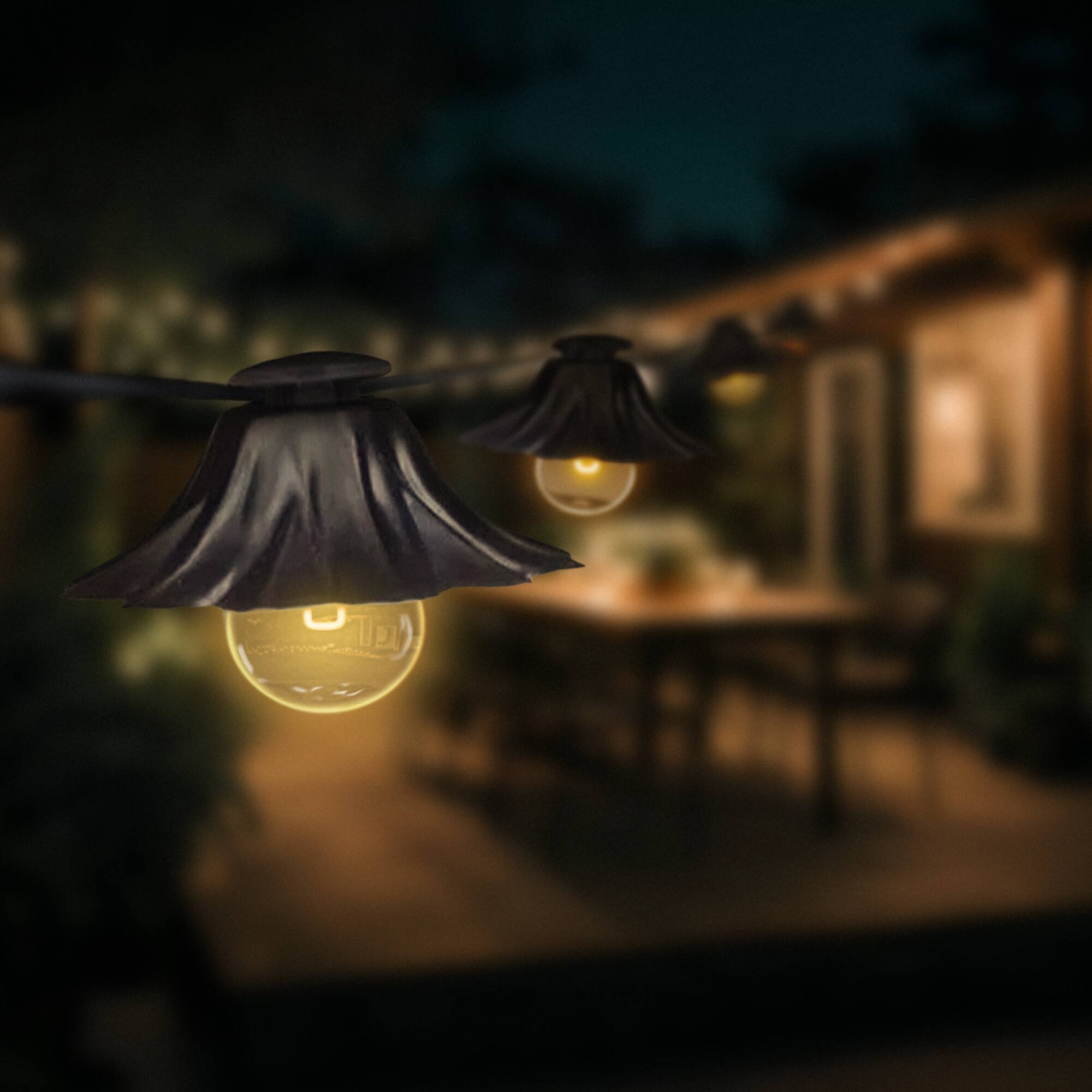 Alt View 2. GE - Globe Electric Palma 5 Watt 10 Light G12 Incandescent String Light Set, Clear - Clear.