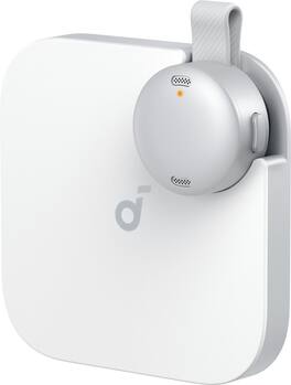 Soundcore - Work, Portable AI Voice Recorder, Note Taker, Transcription, & Summarization, 6-Month Pro at No Charge, 8GB (No Display) - White