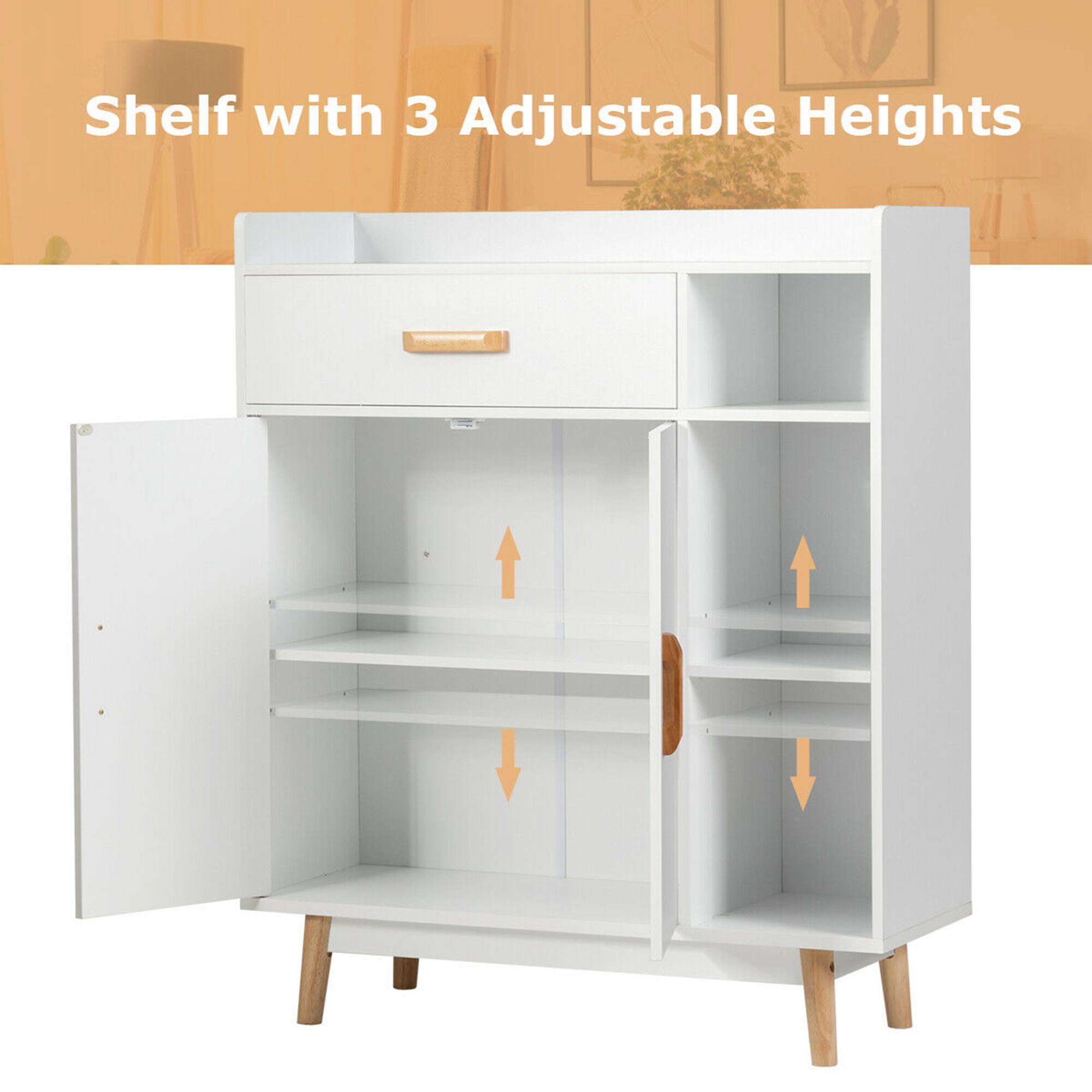 Shelf with 3 Adjustable Heights