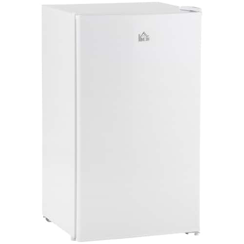 Lycvki - 3.2CuFt Single Door Mini Fridge with Freezer - White