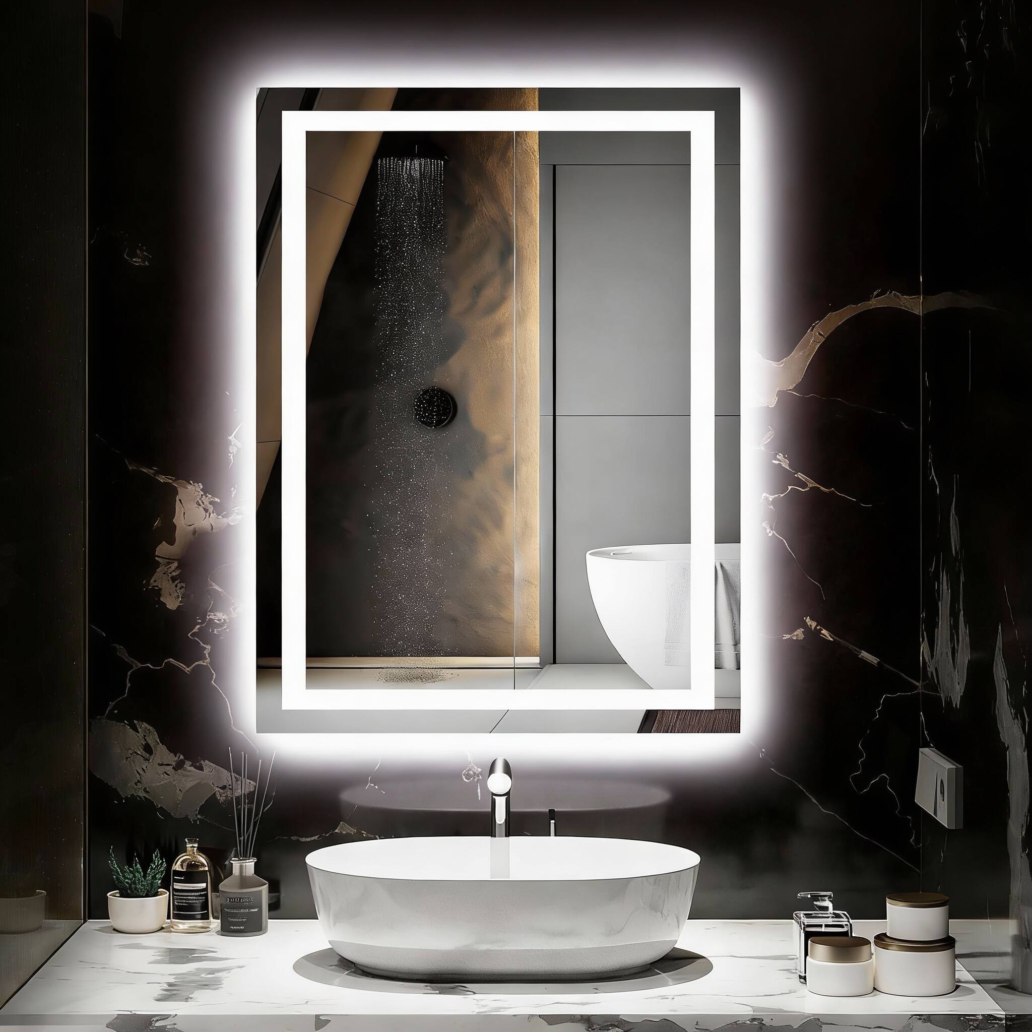 Led Bathroom Mirror (3 Light Modes) 24"L x 32"W
