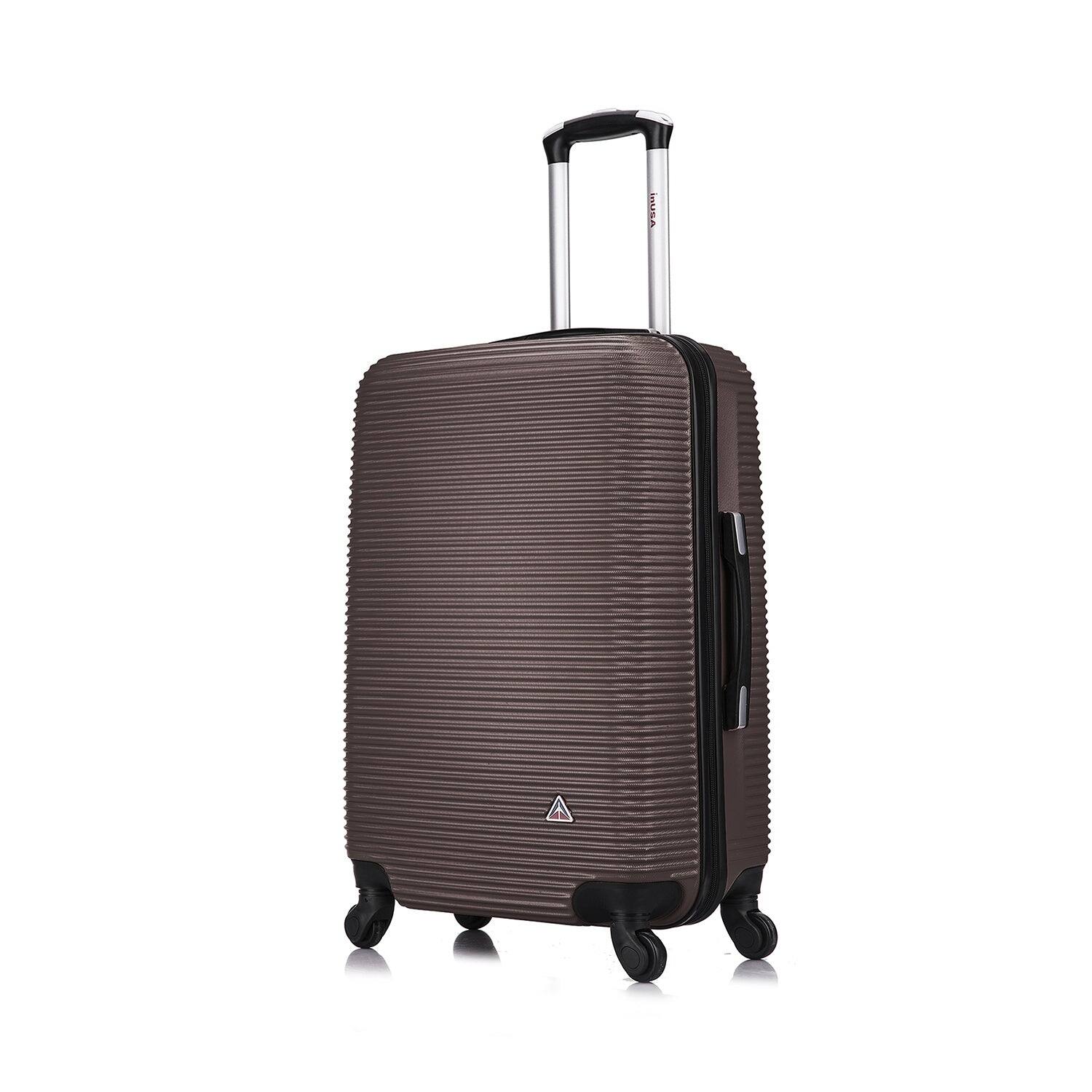 InUSA - Royal lightweight hardside Spinner Luggage 24" - Brown
