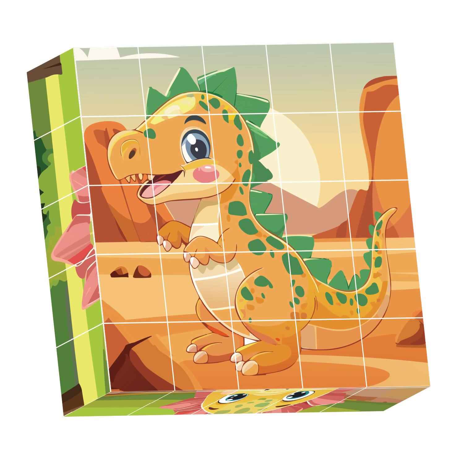 Alt View 5. Contixo - Contixo ST9 25-Piece Magnetic Dinosaur Puzzle Blocks – 6 Puzzles in One, STEM Learning Toy for Kids Ages 3+.