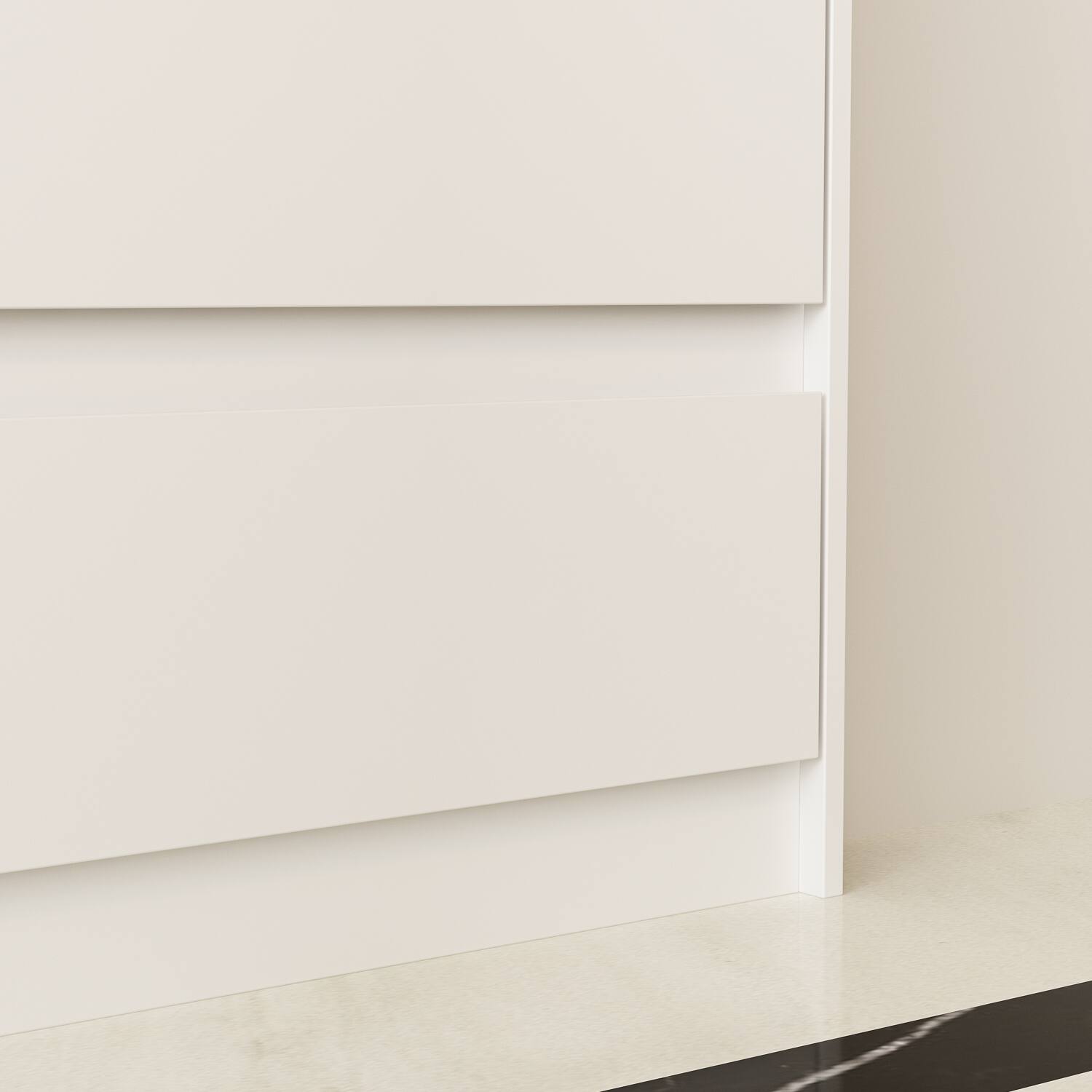 Alt View 9. Famapy - Famapy Horizontal Dresser: Minimalist Design with Smart Storage - White.