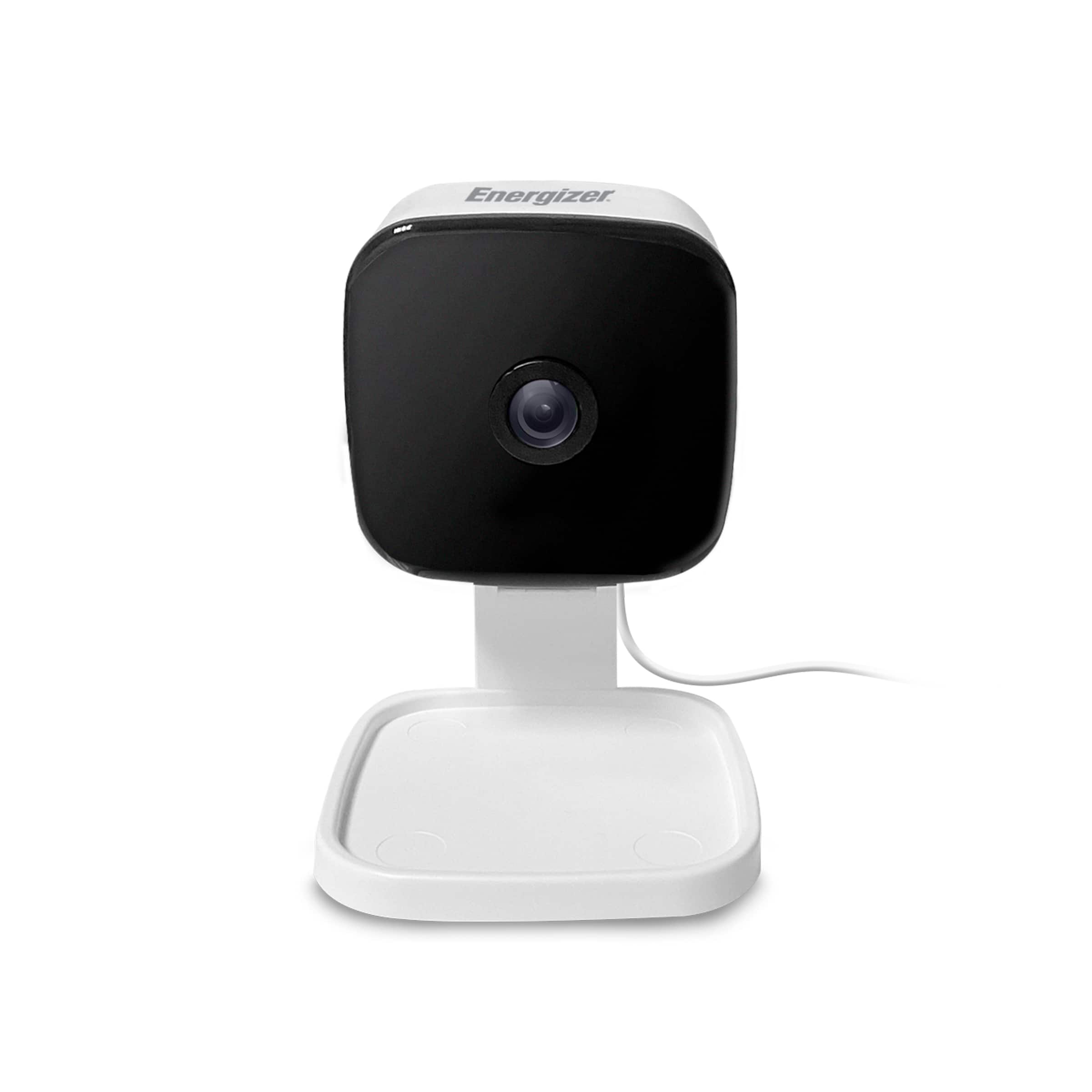 Energizer - Smart 2K QHD Wired Indoor Security Camera with Night Vision & 2-Way Audio - White