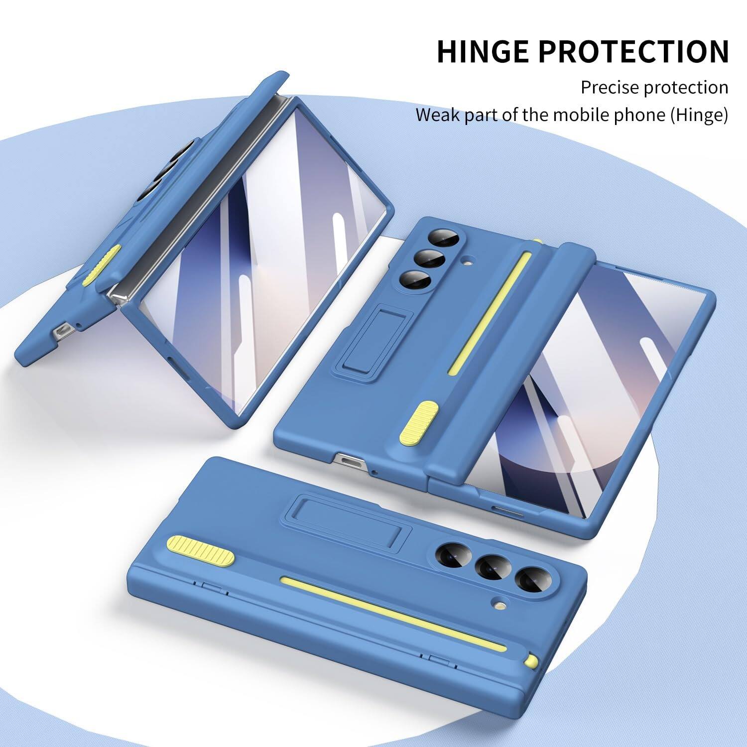 HINGE PROTECTION  
Precise protection  
Weak part of the mobile phone (Hinge)