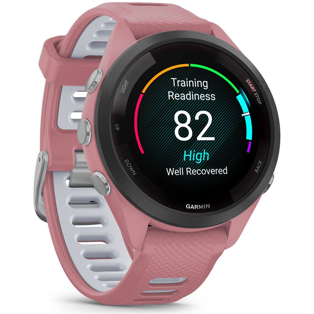 LIGHT UP DOWN  
Training Readiness 82  
High  
Well Recovered  
START STOP BACK  
GARMIN