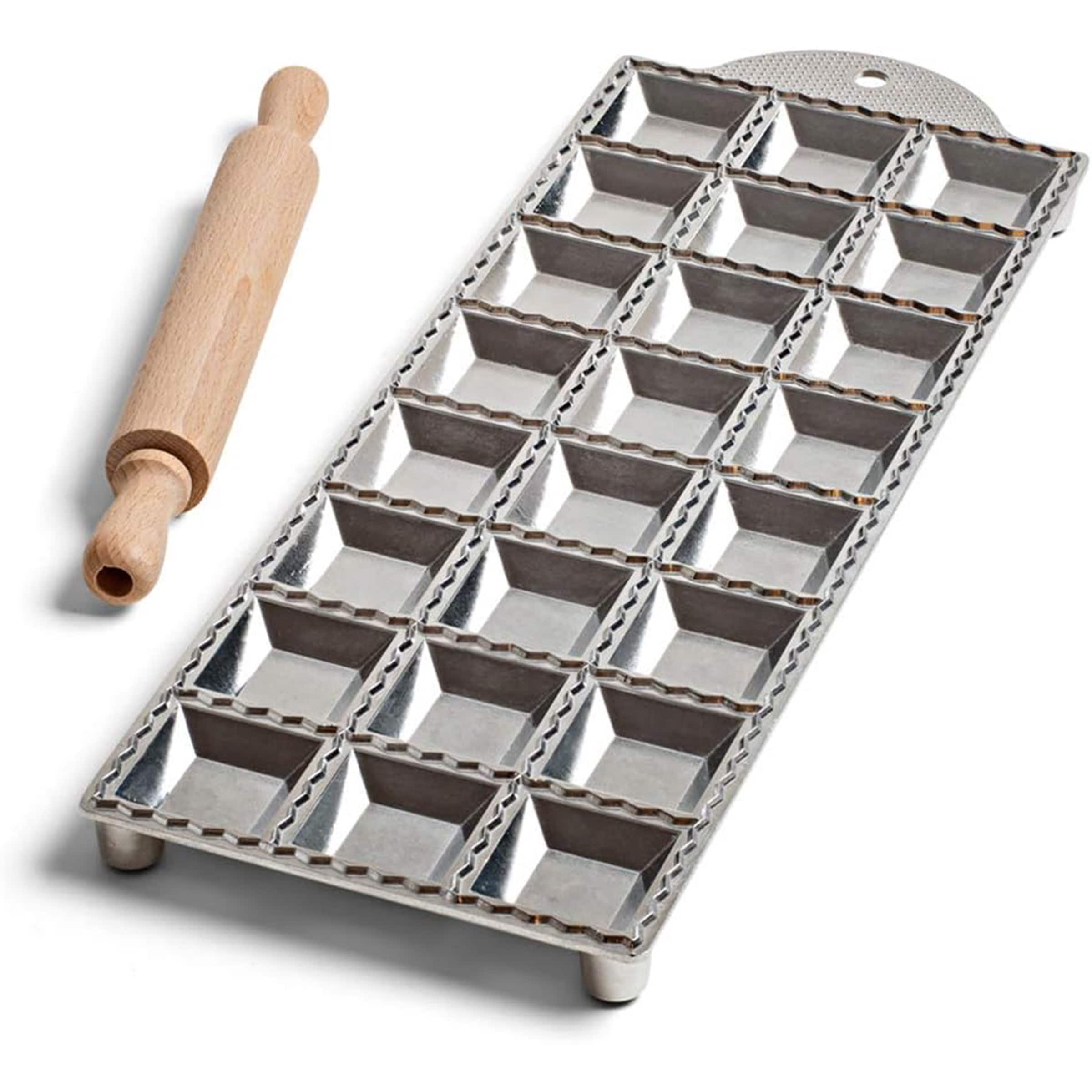 Kings County Tools - 2in Square Ravioli Mold Cutter - Silver