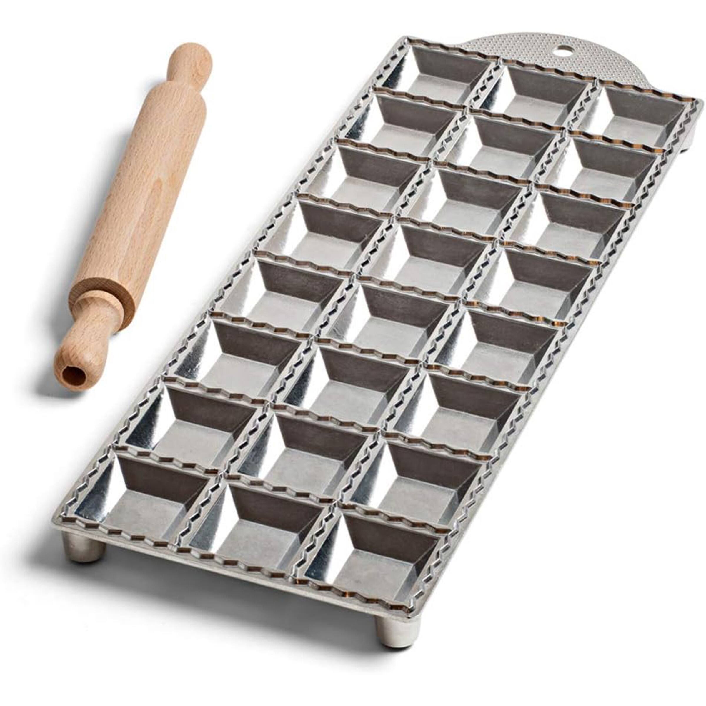 Kings County Tools - 2in Square Ravioli Mold Cutter - Silver