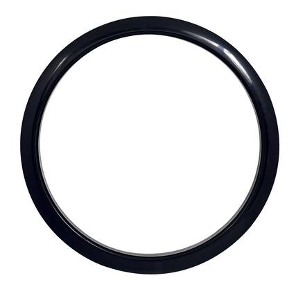 Front. Gibraltar Hardware - 6" Port Hole Protector Rings, Two-Piece Snap-On Design for Bass Drum Head Protection, Ideal for 6-Inch Ported Drum Holes.
