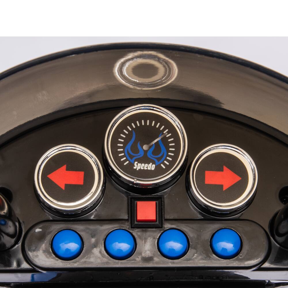 Alt View 1. BreeBe - 6V Kids 3-Wheel ride on Motorcycle Toy, Chopper with LED Headlights, Horn, Battery-Powered Electric Harley - Blue.