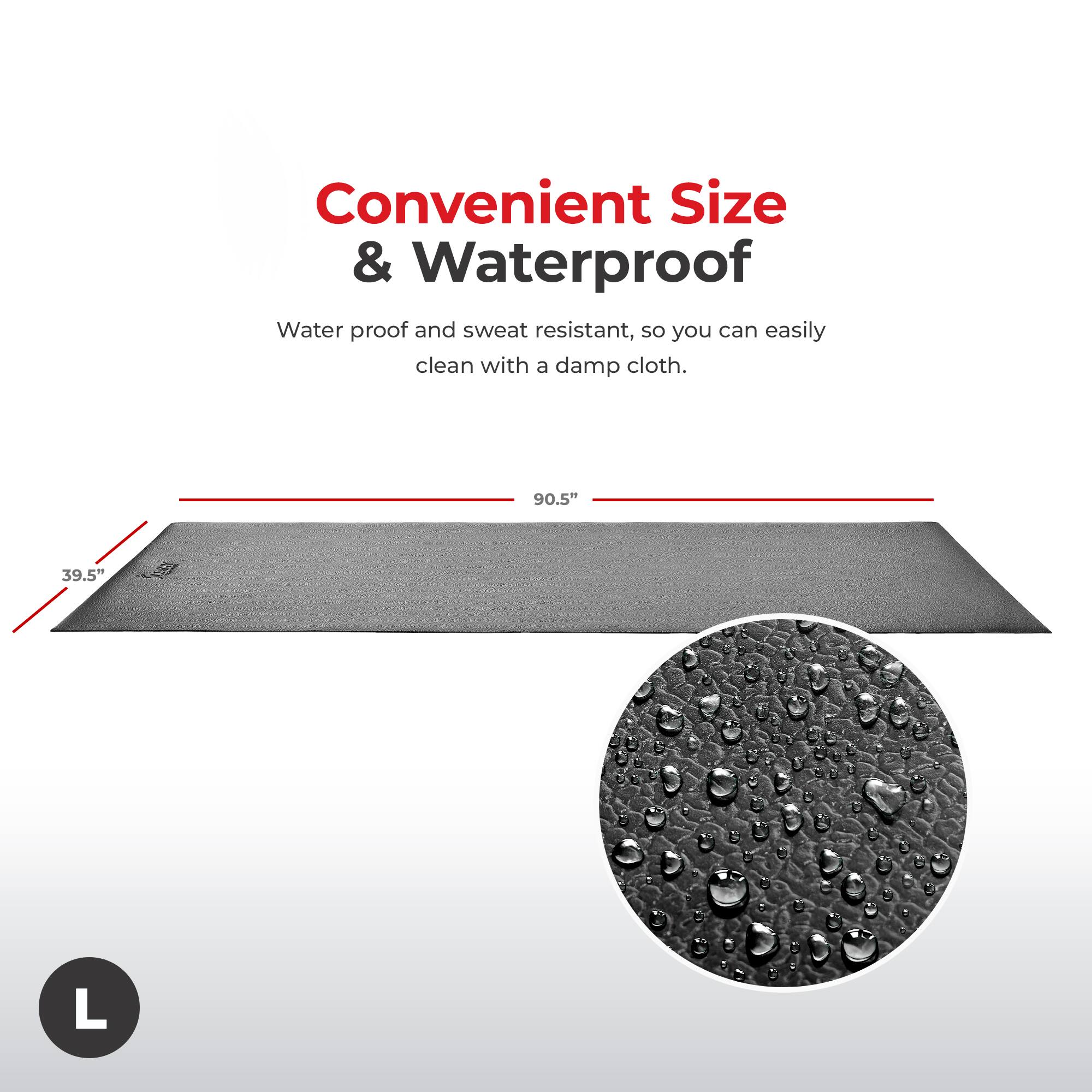 Convenient Size & Waterproof

Waterproof and sweat resistant, so you can easily clean with a damp cloth.

90.5" x 39.5"