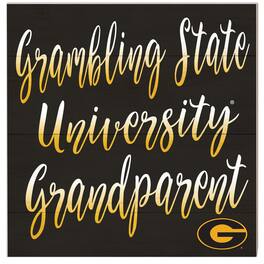 Jardine - Grambling Tigers 10'' x 10'' Grandparent Plaque - Black