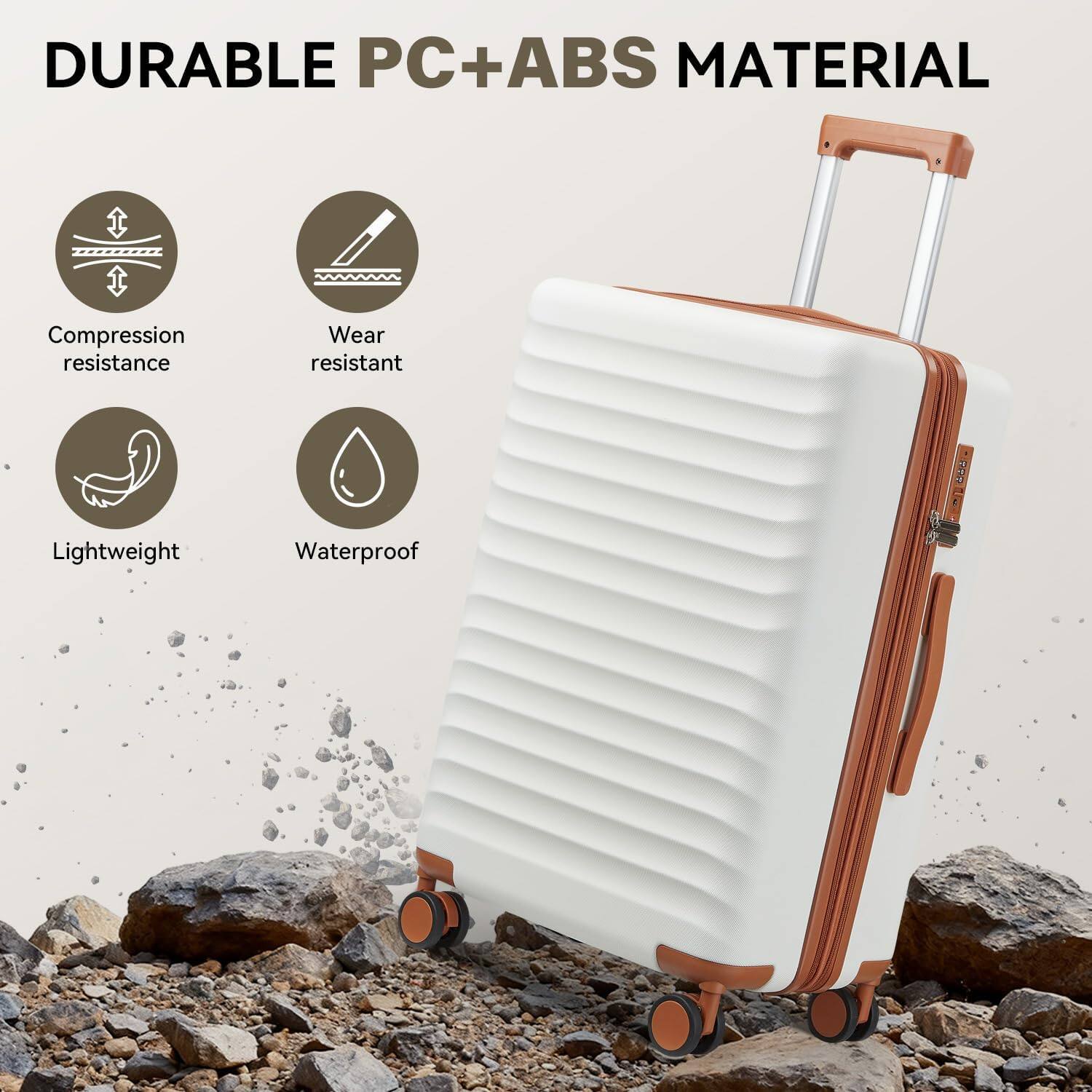 DURABLE PC+ABS MATERIAL

- Compression resistance
- Wear resistant
- Lightweight
- Waterproof