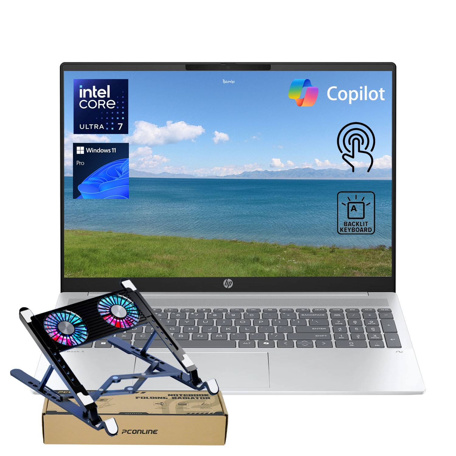 Intel Core Ultra 7  
Windows 11 Pro  
A Backlit Keyboard  
HP  
PConline
