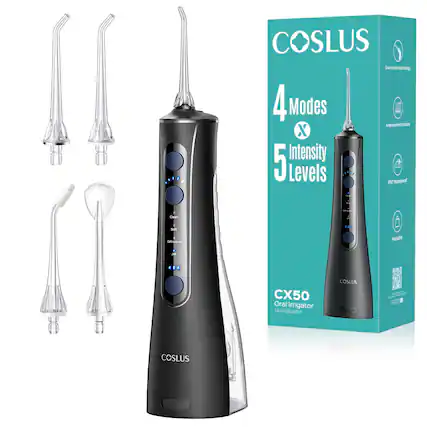 COSLUS Dual stream technology 4 Modes replacement nozzles X 5 Intensity Levels IPX7 Waterproof One
0g Ovan
bastory
I Soft Orthodontic
Portable
CX50 Oral Irrigator Munddusche
COSLUS
-