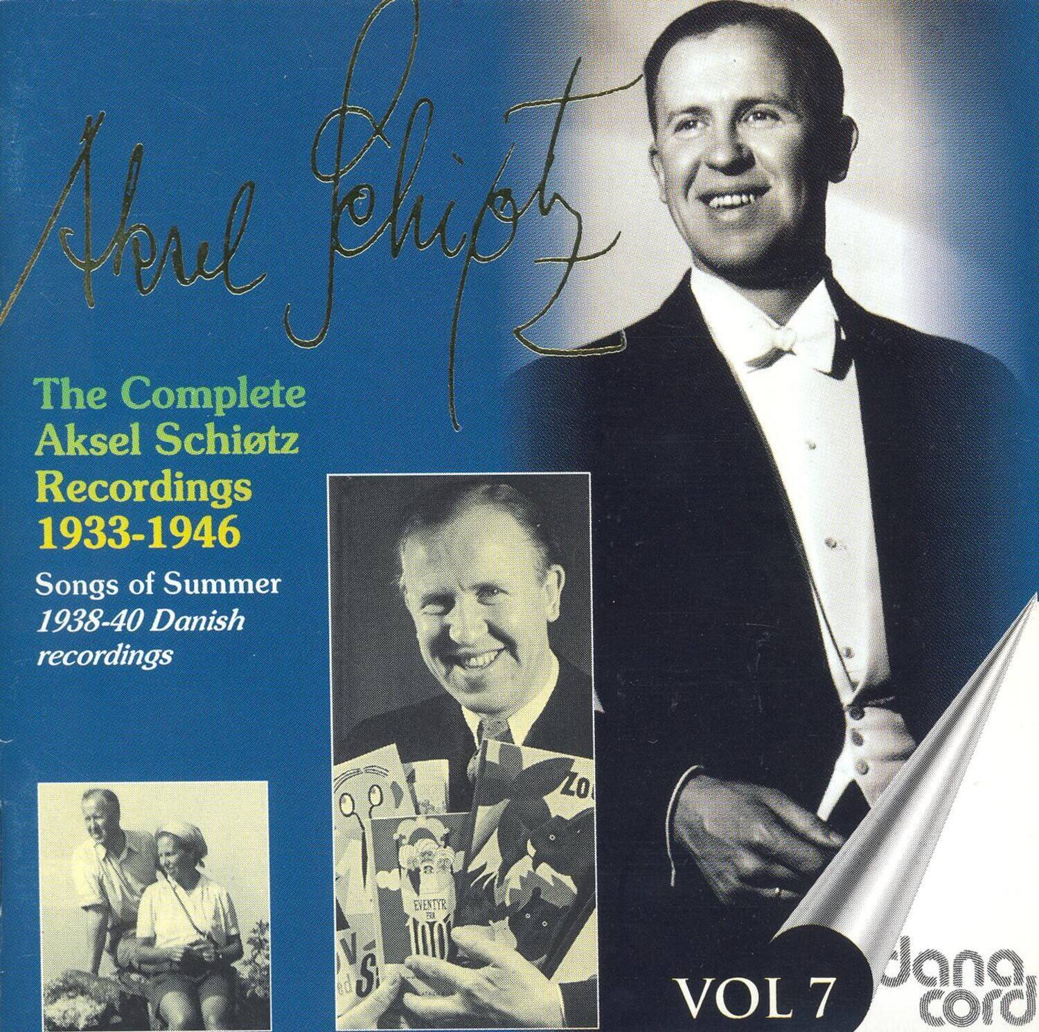 Aksel Schiotz - Complete Aksel Schiotz Recordings 7   - COMPACT DISCS [CD]