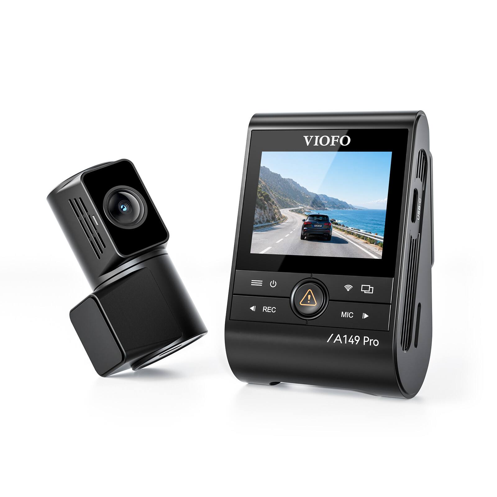 VIOFO A149 Pro Dash Cam Front Rear, 4K+1080P Recording, STARVIS 2 ...
