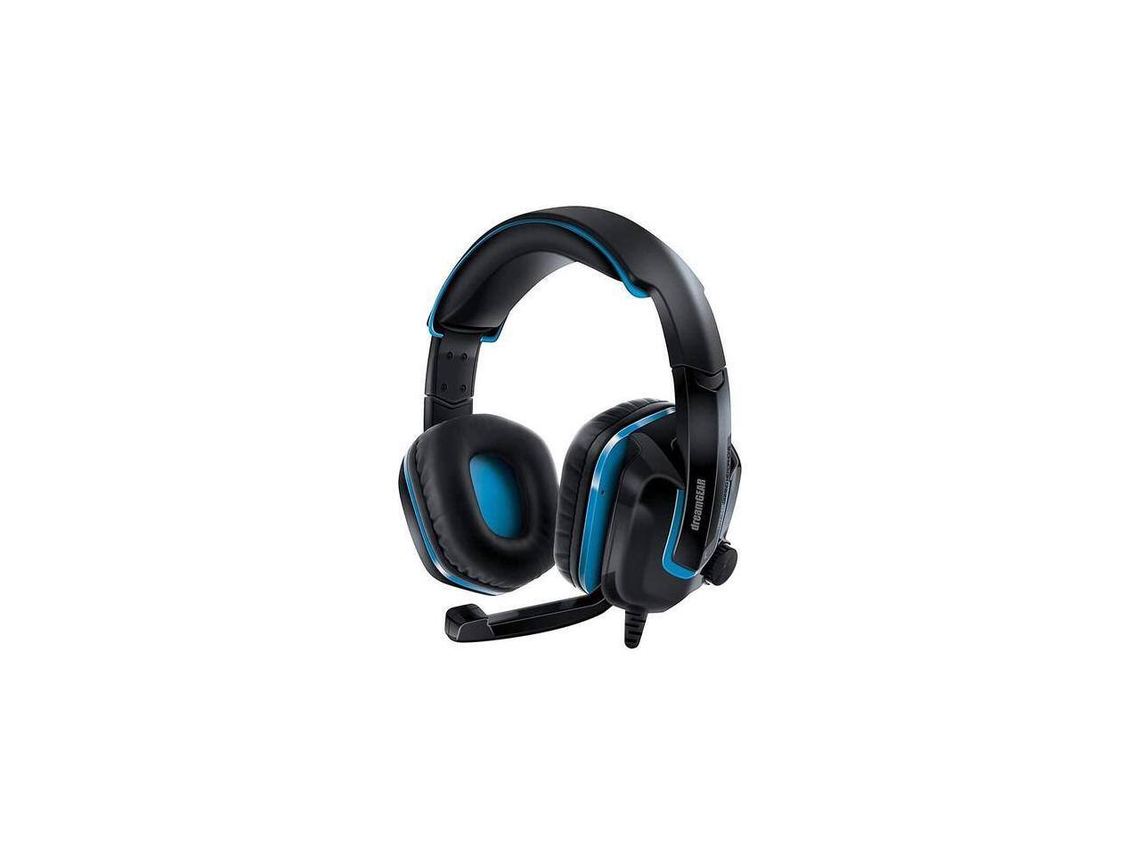 Alt View 9. dreamGEAR - Wired Headset - DreamGear GRX - 440 with Boom Mic - Black & Blue: - Black.