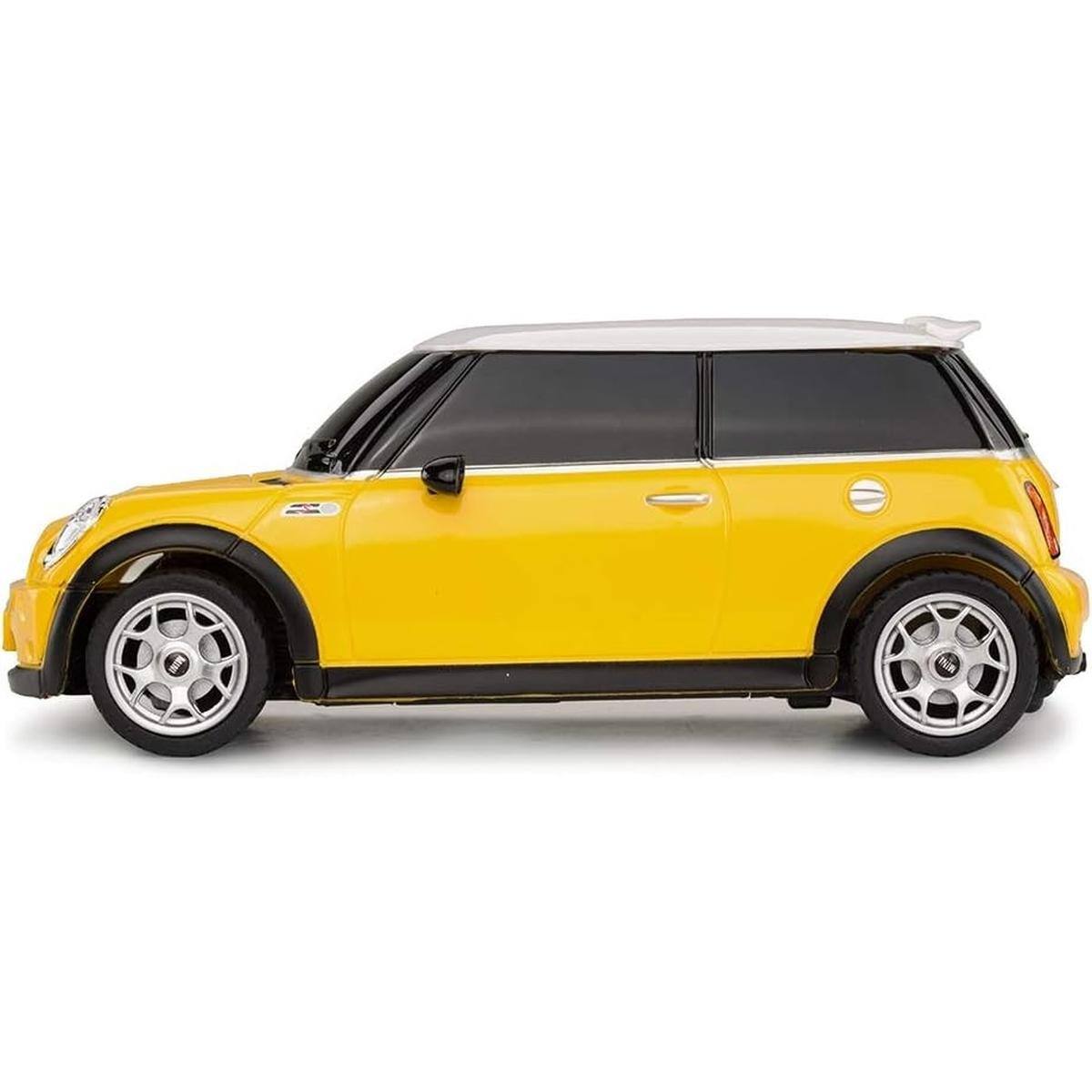 Back. JuzToys - Remote Control Car, 1:24 RC Car Mini Cooper Model 2.4G RC Car Cars Yellow - Yellow.