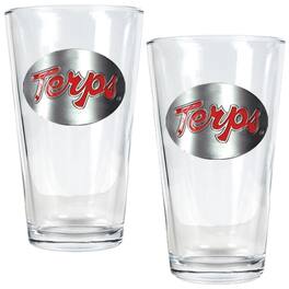 Great American Products - Maryland Terrapins 16oz. Pint Glass Set - Multicolor