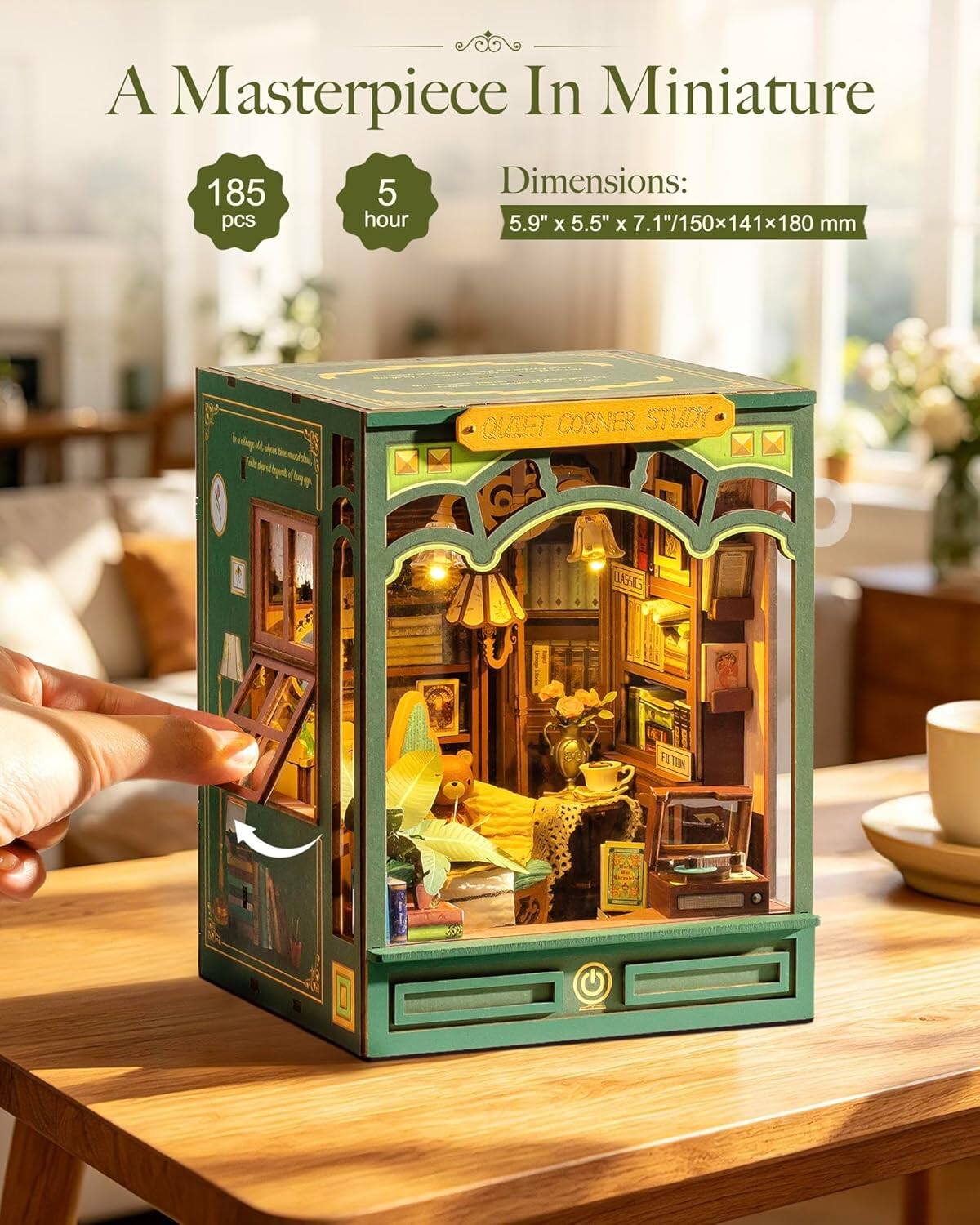 A Masterpiece In Miniature

185 pcs
5 hour

Dimensions:
5.9" x 5.5" x 7.1"/150x141x180 mm