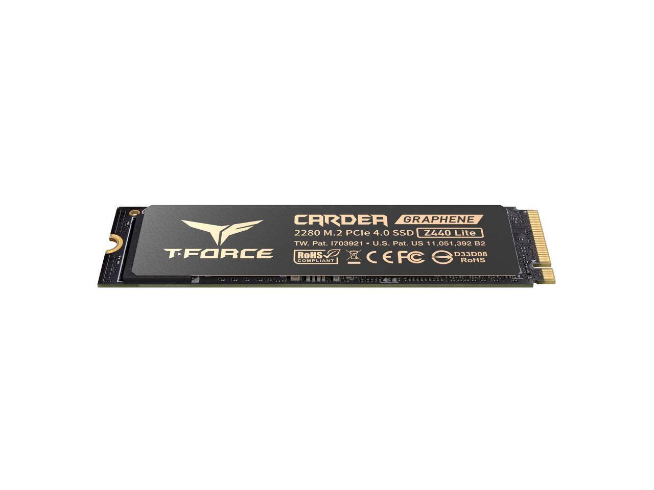 Team Group T FORCE Z440 LITE M.2 2280 500GB PCIe 4.0 NVMe SSD with