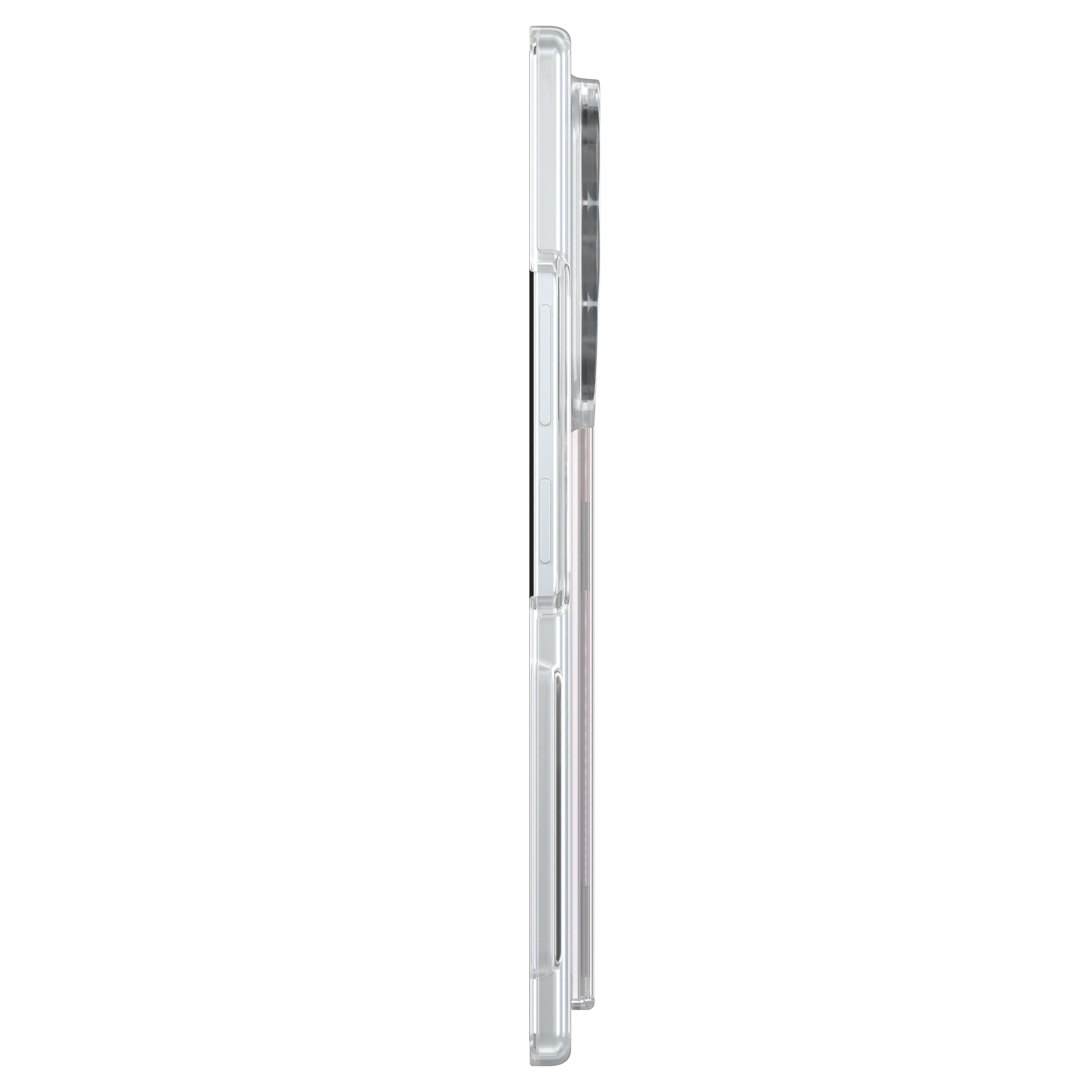 Left. ZAGG - Crystal Palace Snap Case for Samsung Galaxy Z Fold8 Ultra - Clear.