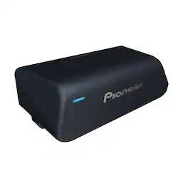 Pioneer - Compact Amplified Subwoofer, 160W Max Built-In Amp, Fits Passenger Footwell & Tight Spaces, Ultra-Low Current Draw - Black