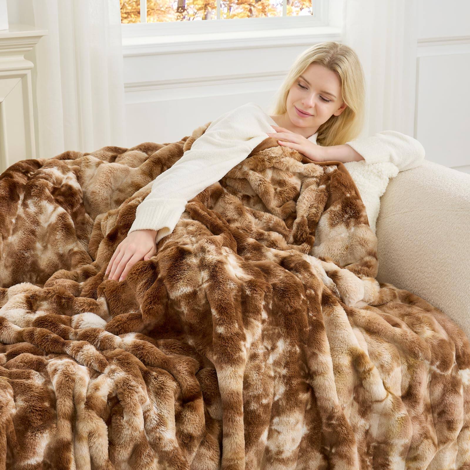 Tie-dye Brown Twin(60" x 80")