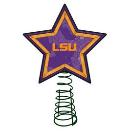 The Memory Company - LSU Tigers Mosaic Tree Topper - Multicolor