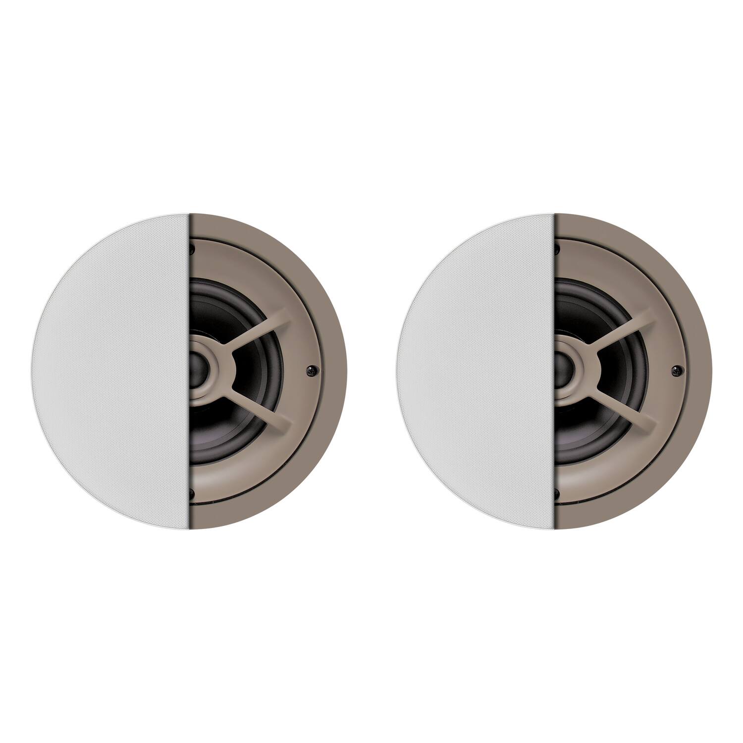Front. Proficient Audio - Proficient Audio Pas11621 / C621 Protege C621 100-watt 6-1/2-in. 2-way Poly In-ceiling Speaker Set - white.