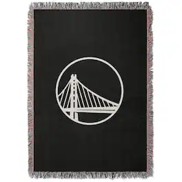 Chad & Jake - Golden State Warriors Woven Blanket - Black